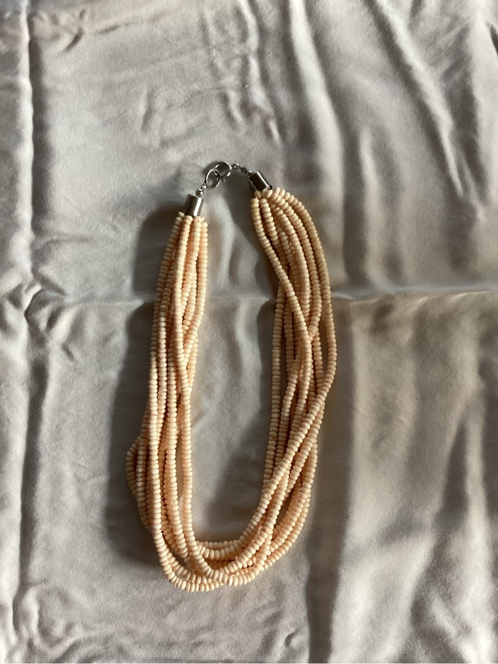Multistrand Peach Bead Necklace – Women Jewelry